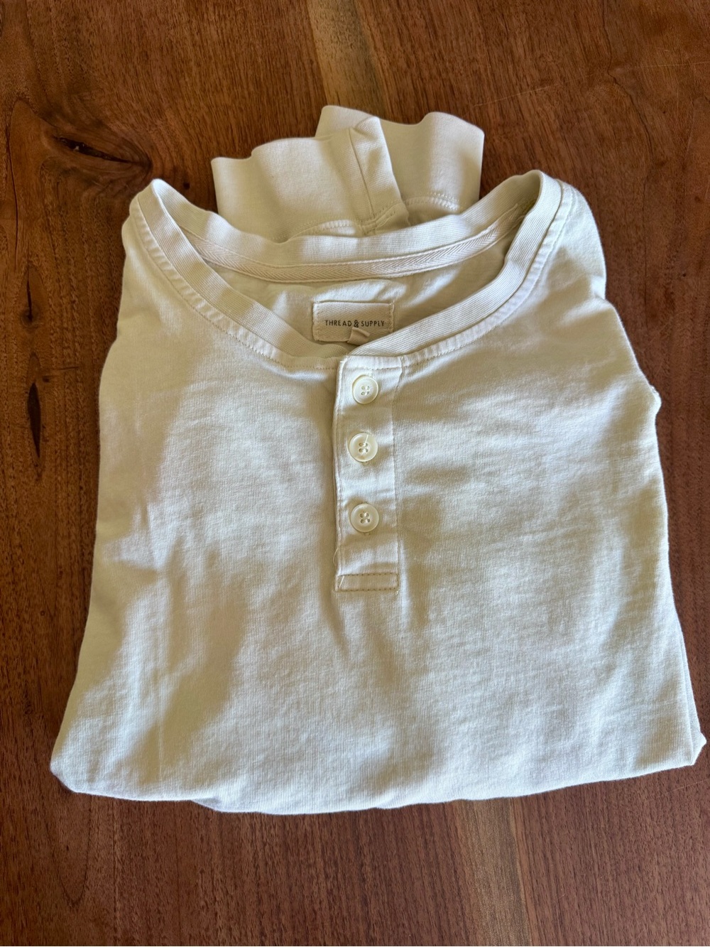 Thread & Supply Women's Ivory Henley Long Sleeve
